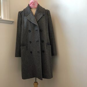 Women’s French Connection Grey Wool Coat, US 0